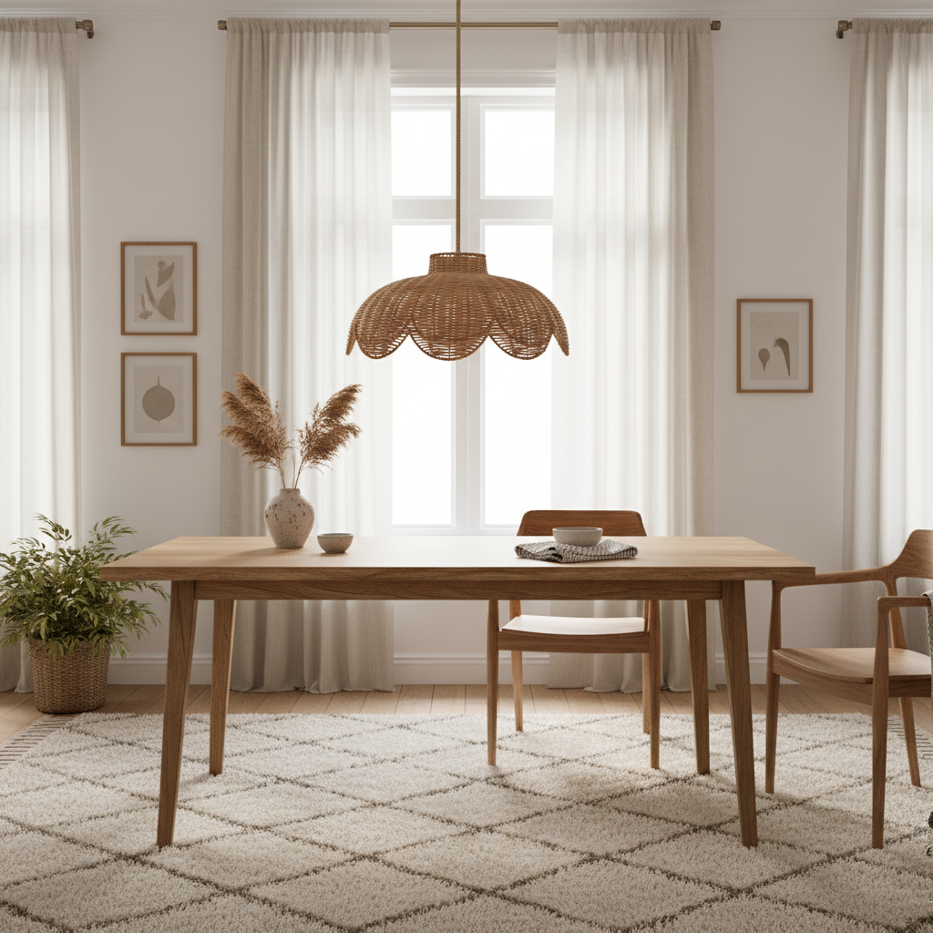 Lampa STINA rotting natur inkl. taksladd