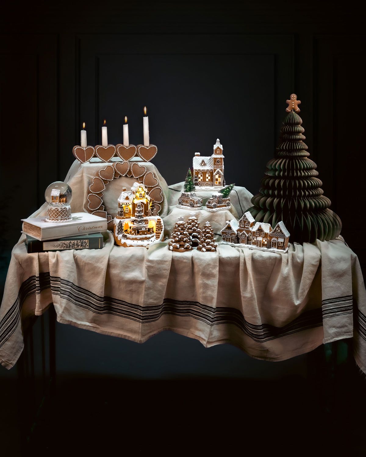 Ledlykta PEPPARKAKSKYRKA julby