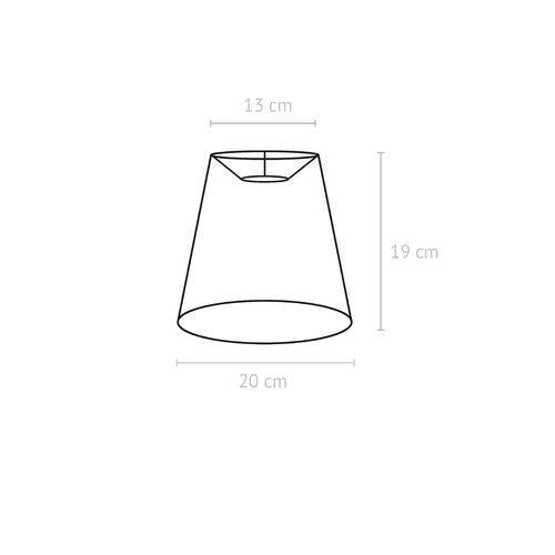 Lampskärm toppring CIA FRANK rost 20cm