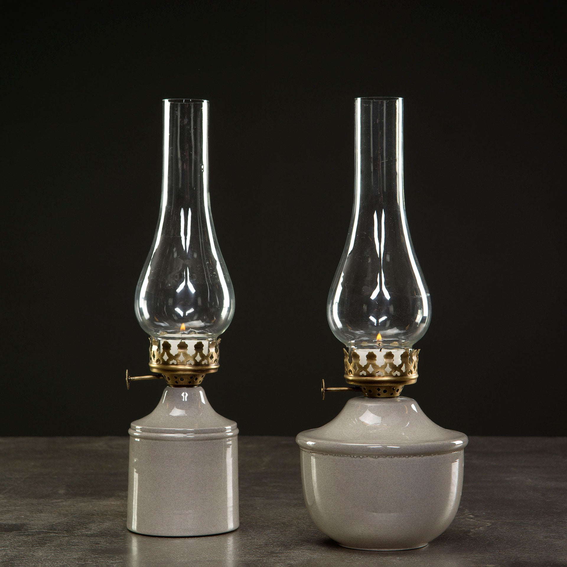 Lampa värmeljus IRIS emalj