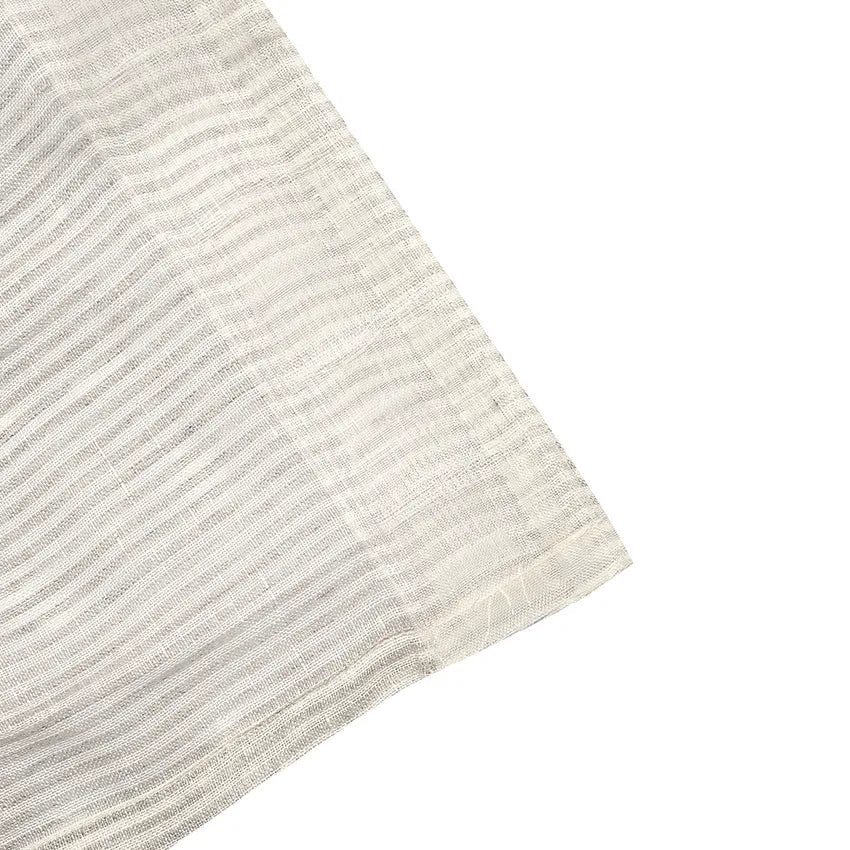 Gardinlängd LAURA 2-pack 140x280cm 100% lin randig natur/offwhite