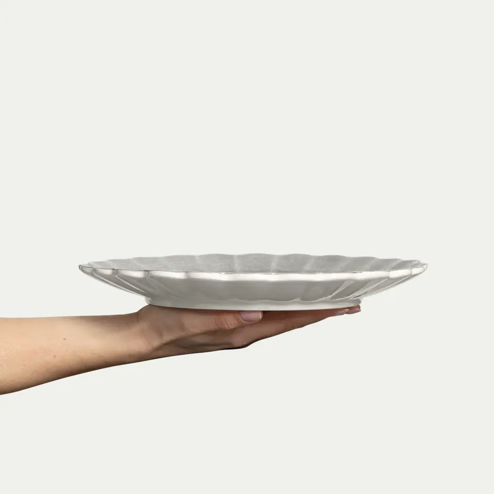 Tallrik OYSTER 28cm grå