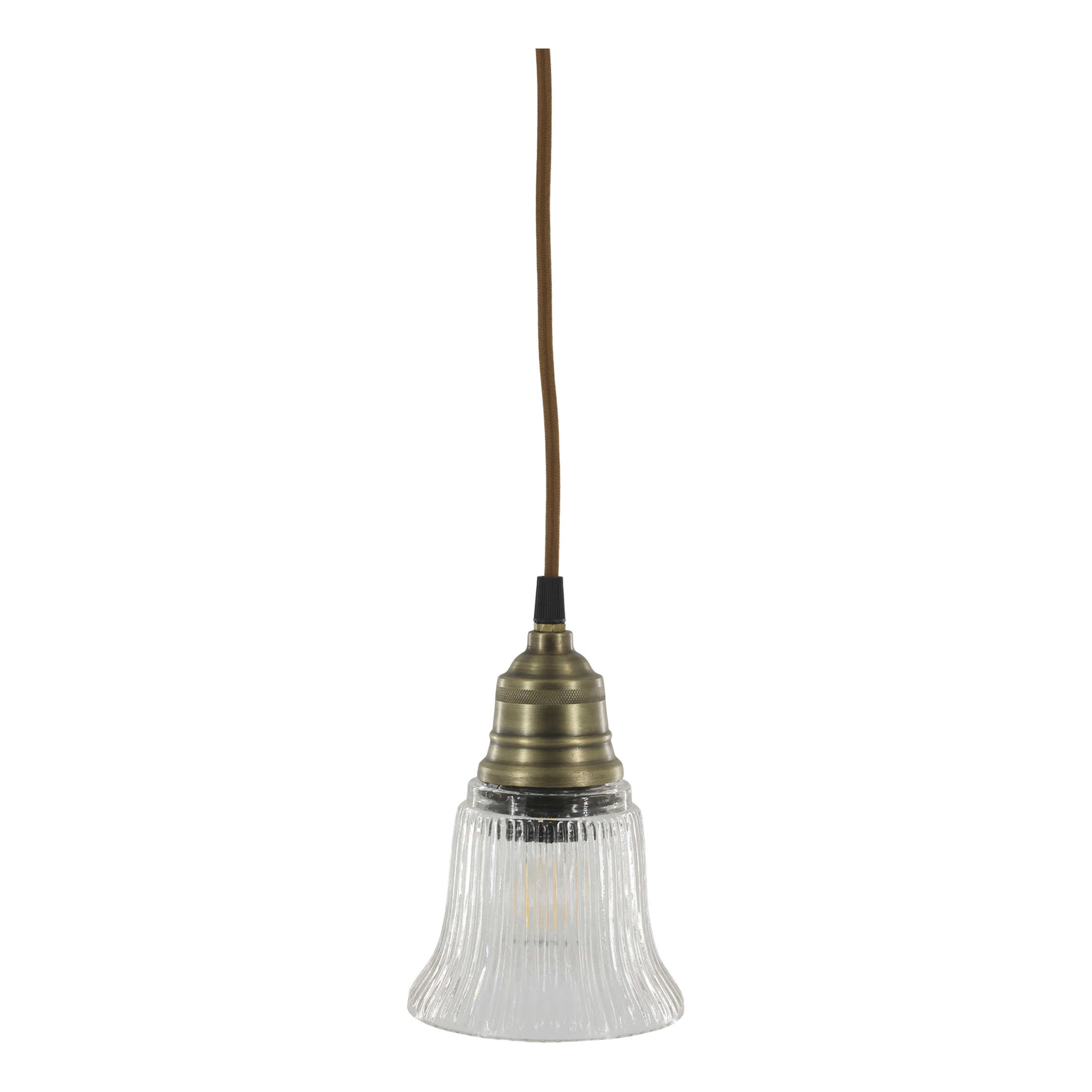 Fönsterlampa KLOCKA glas 17x12cm
