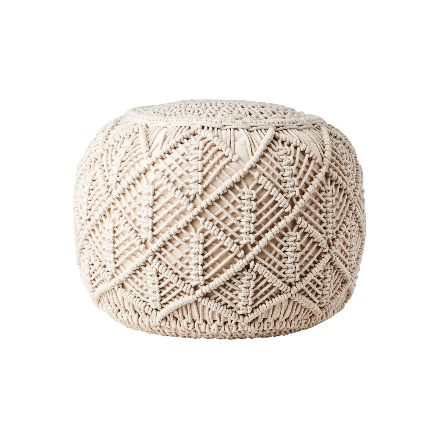 Sittpuff JUNI elfenben Ø40xH35 cm