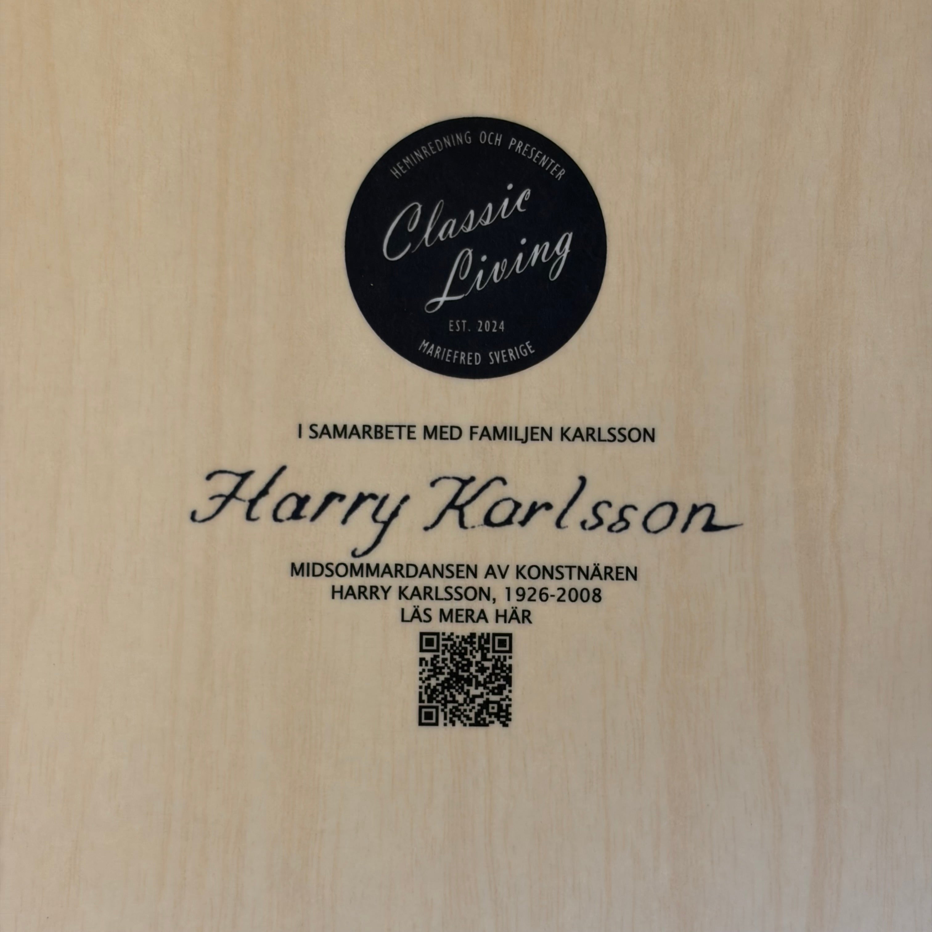 Skärbräda MIDSOMMARDANSEN Harry Karlsson 30x20cm