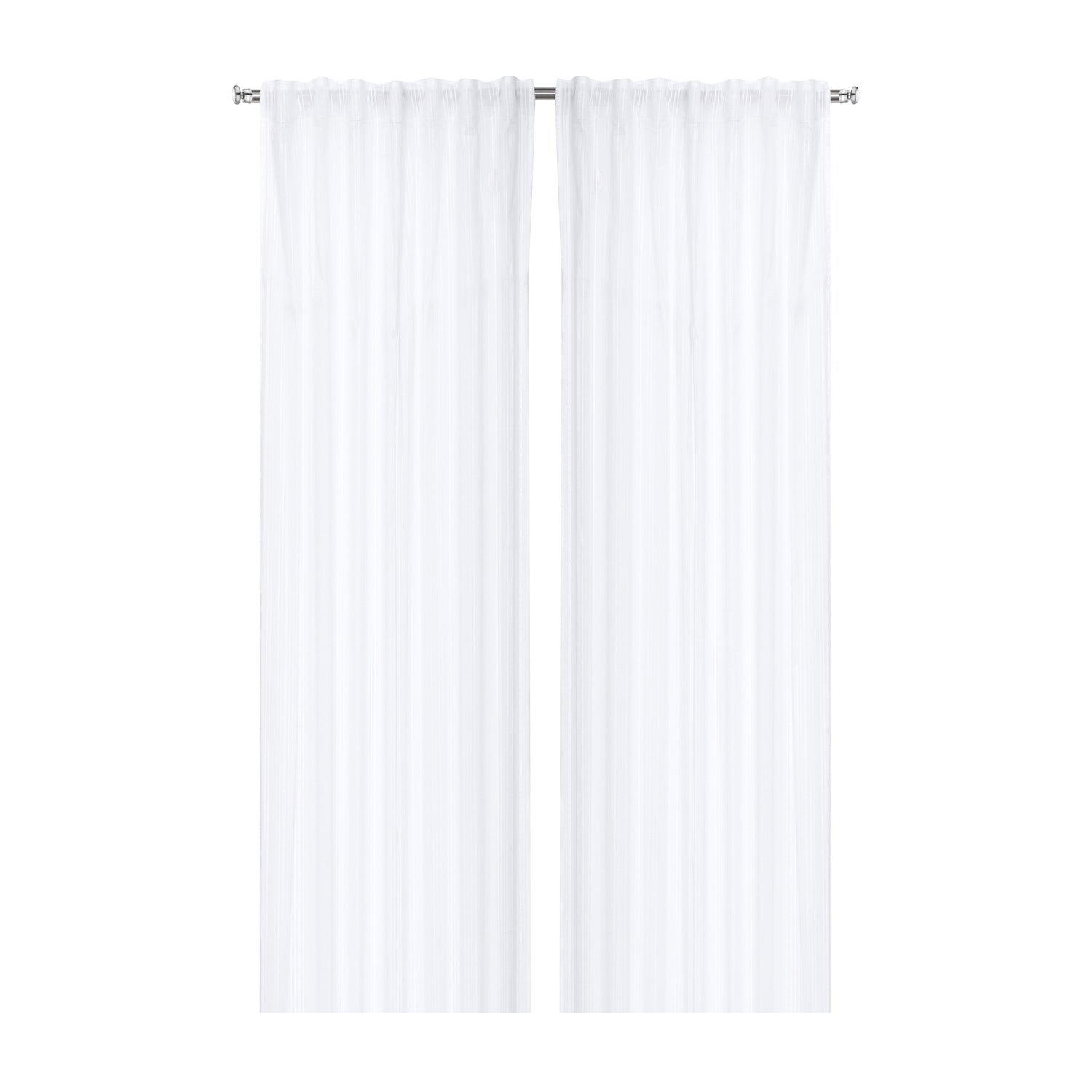 Gardinlängd ELSY 2-pack 140x280cm vit