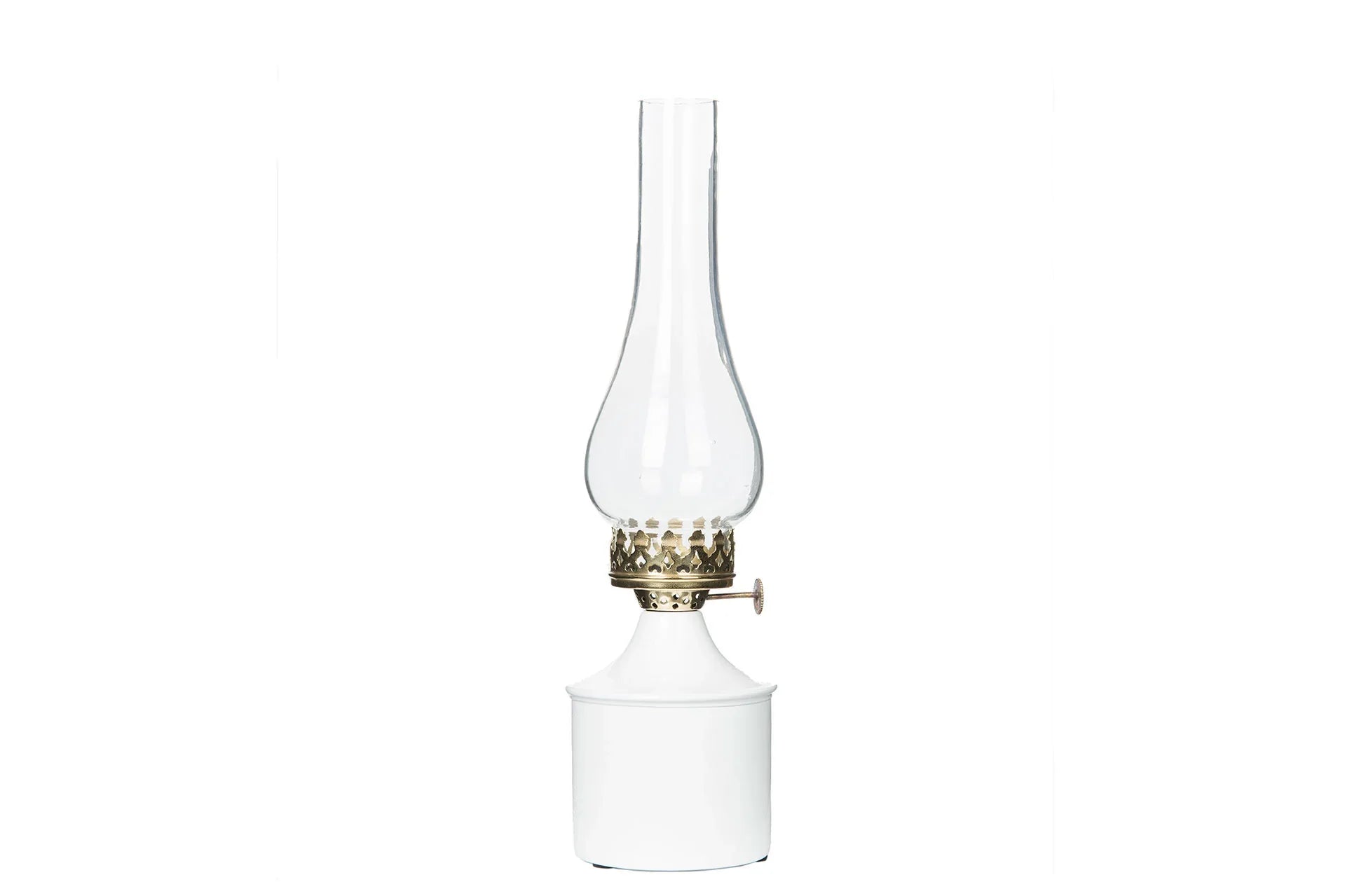 Lampa värmeljus IRIS emalj Vit