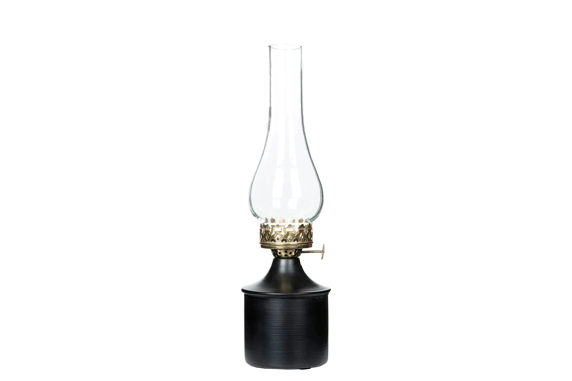 Lampa värmeljus IRIS emalj Svart