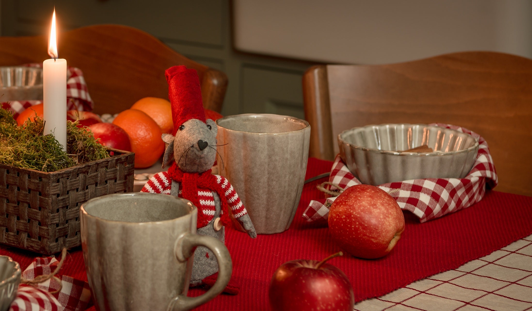 Ljusstake ADVENT FLÄTAD