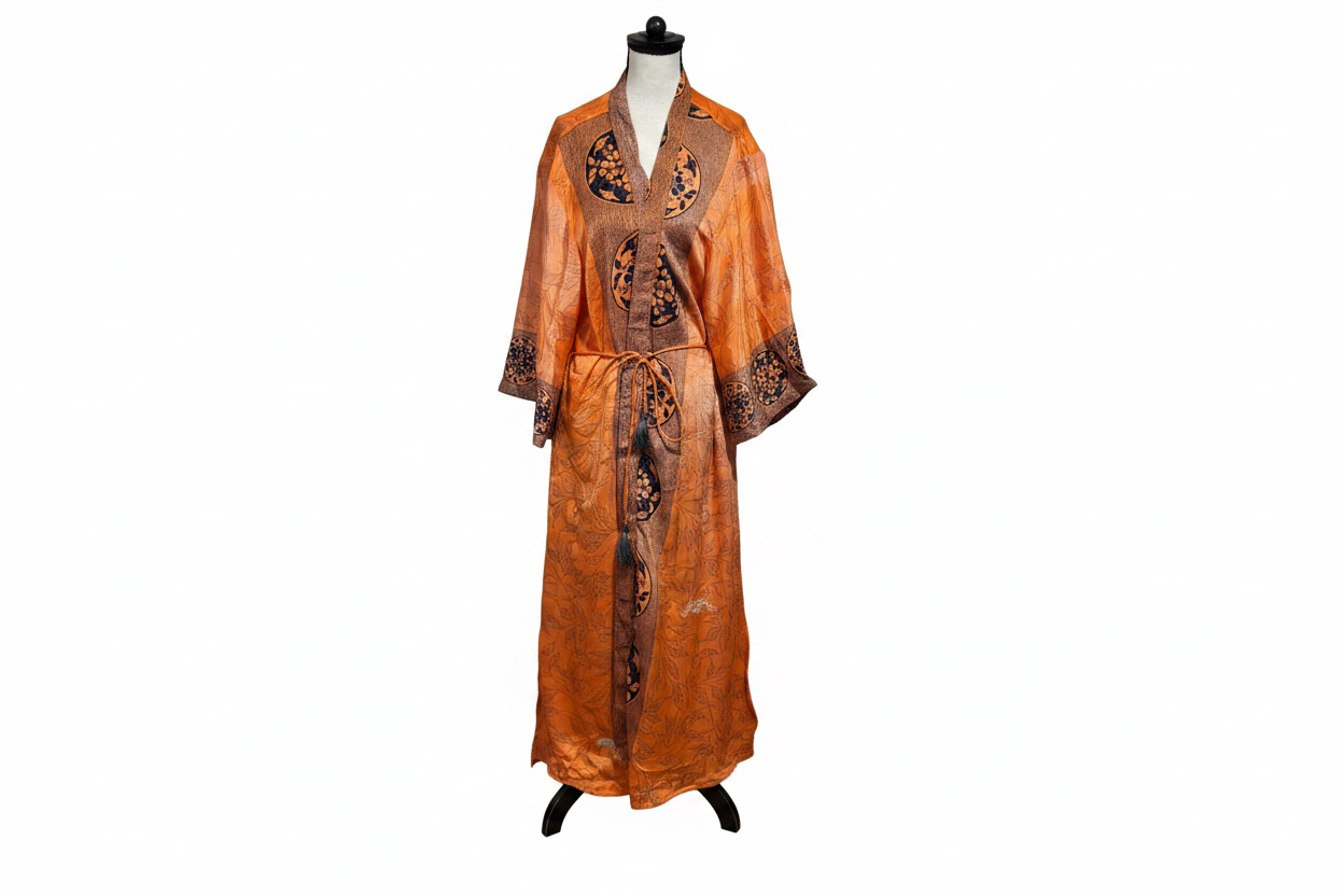 Kimono ORANGE LEAVES vintage
