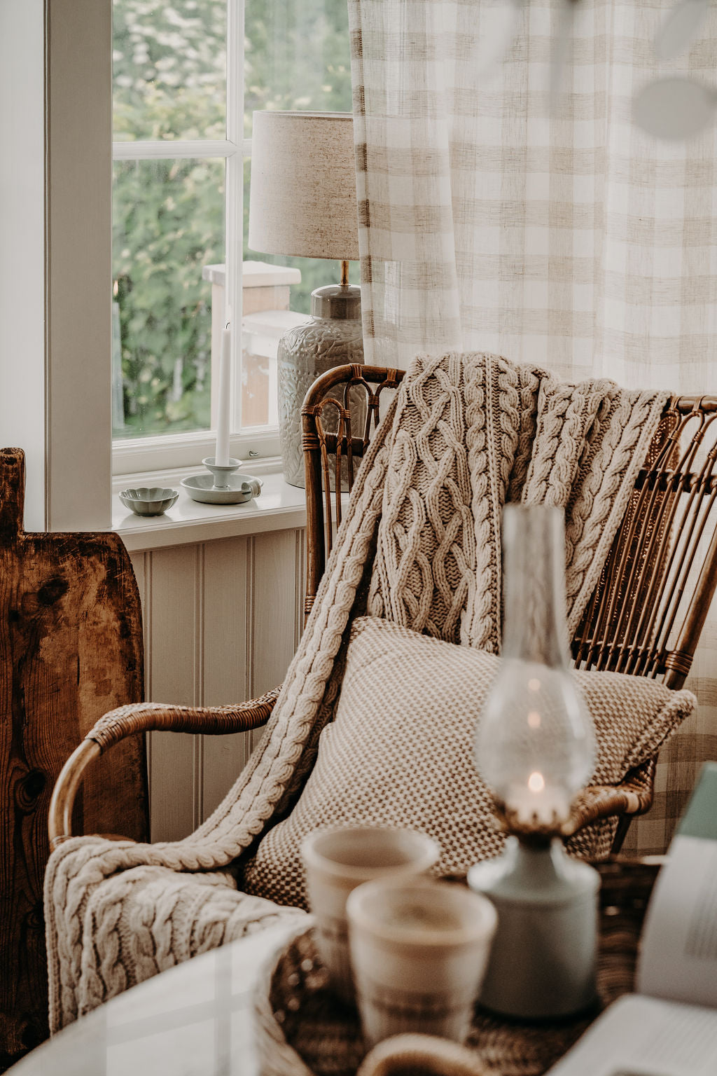 Lampa värmeljus IRIS emalj
