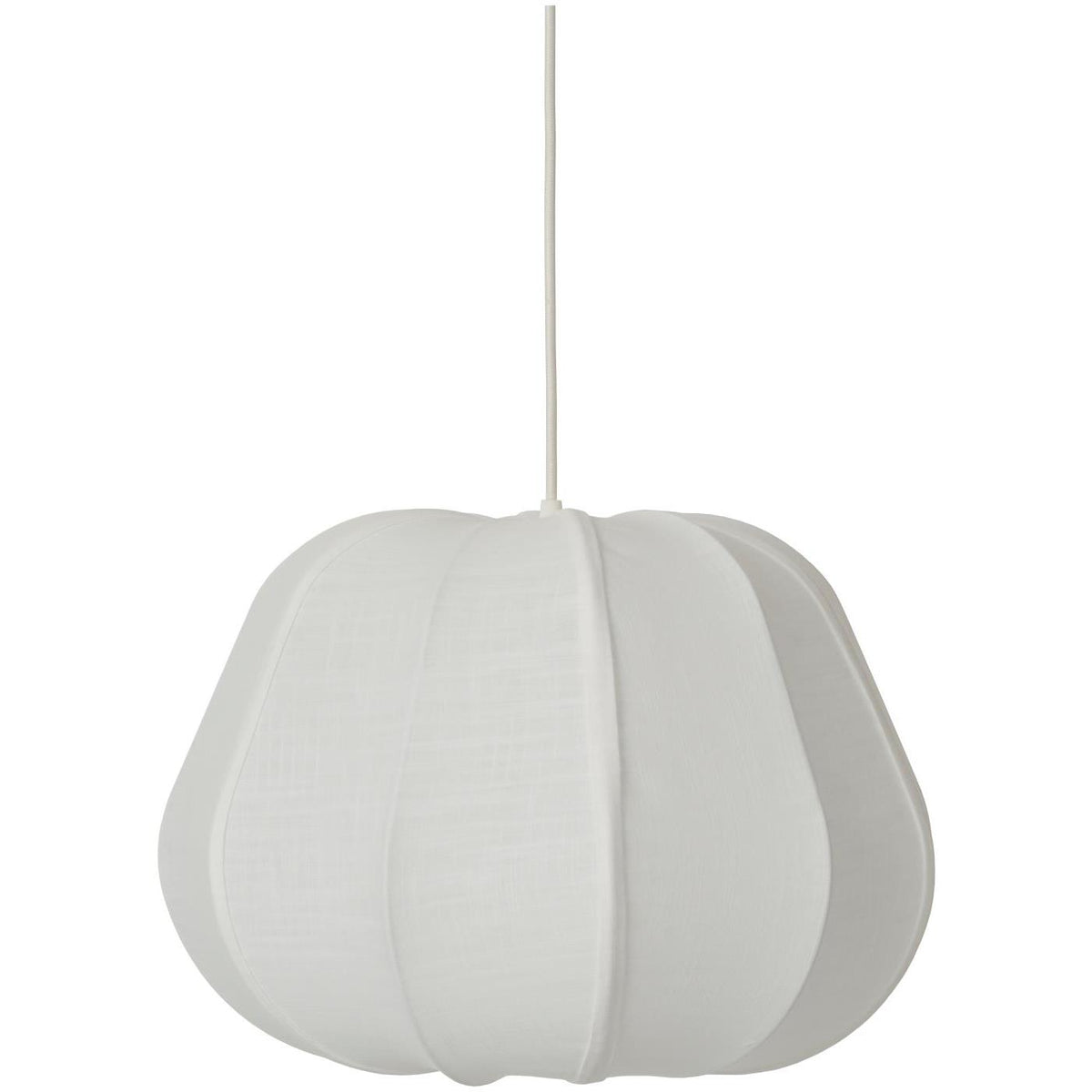 Taklampa POMONA 40cm vit textilskärm