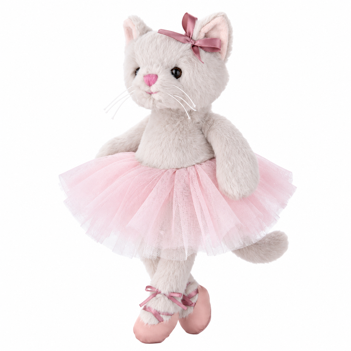 Gosedjur ballerina ALBERTINA 25cm grå