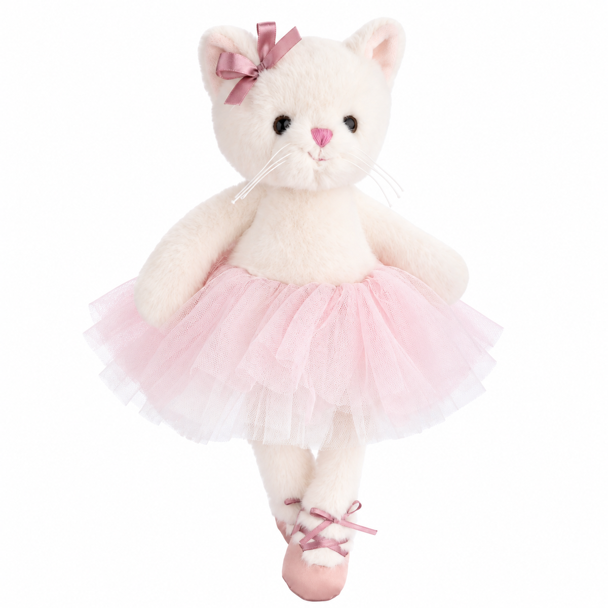 Gosedjur ballerina ANYA 25cm vit