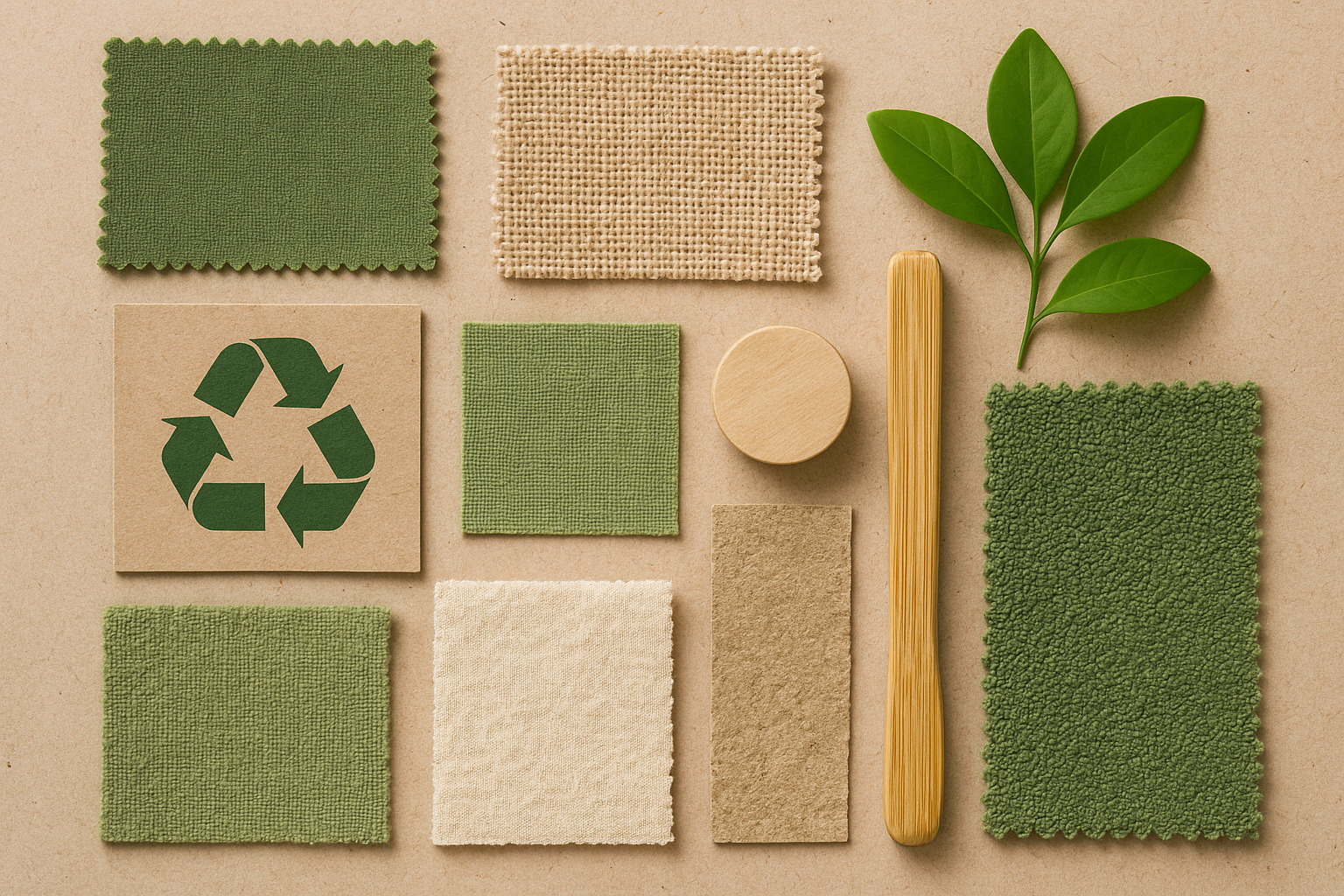 Hållbarhet, grönt, återvunnet material och återvunnen textil