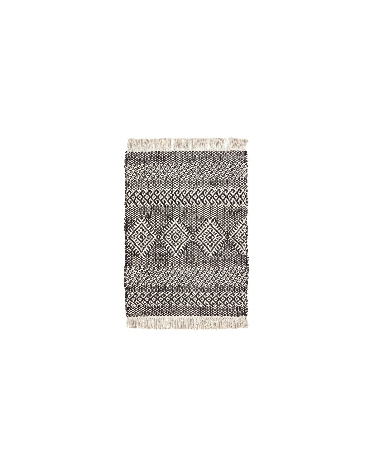 Matta ETHNIC svart/natur 90x60cm