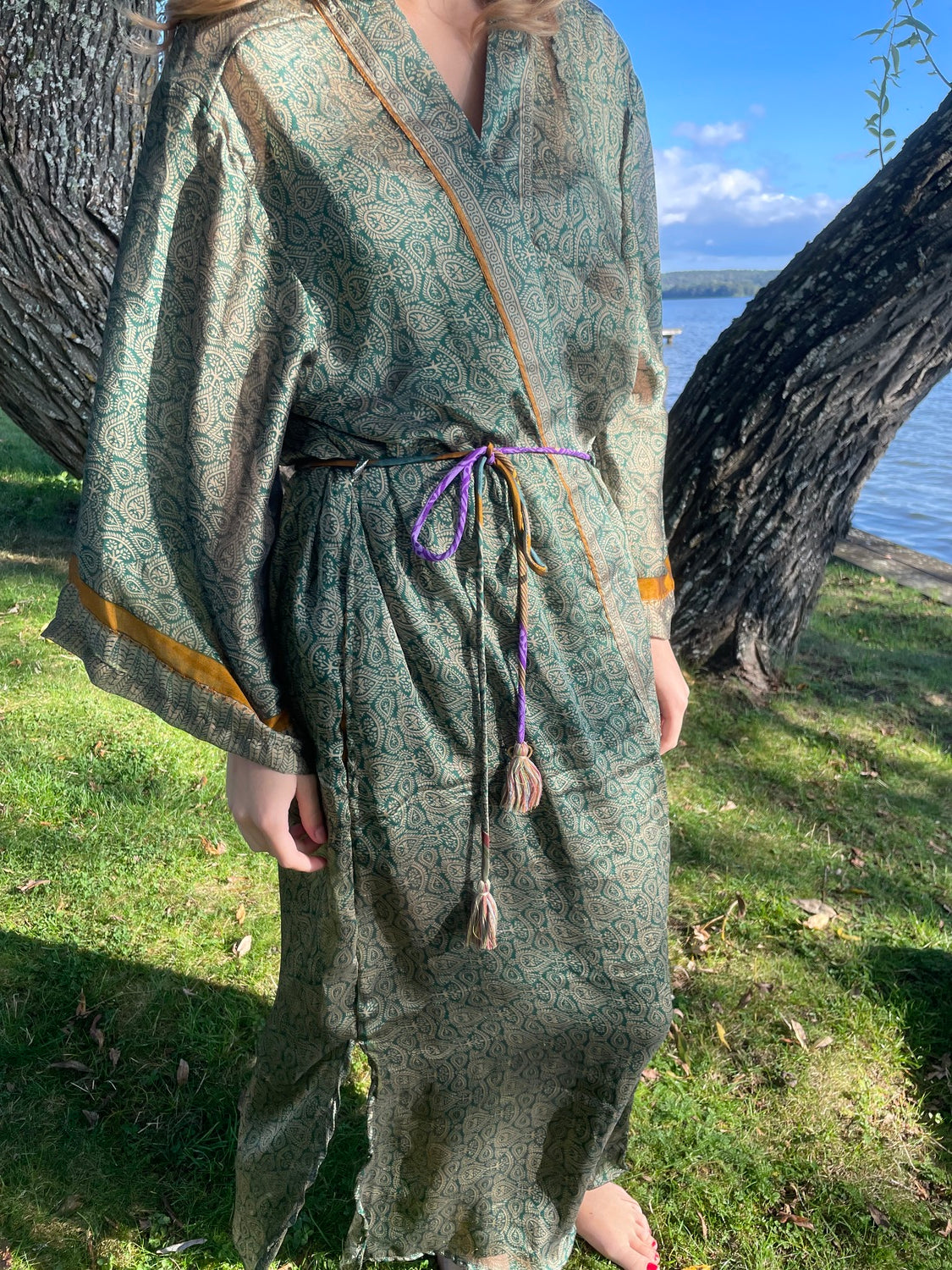 Kimono SHEER GREEN vintage