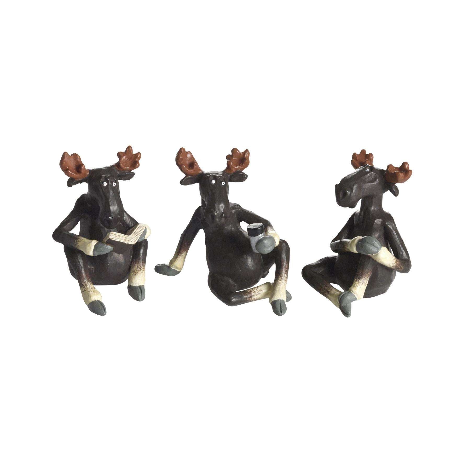 Figur ÄLG på picknic 3-pack