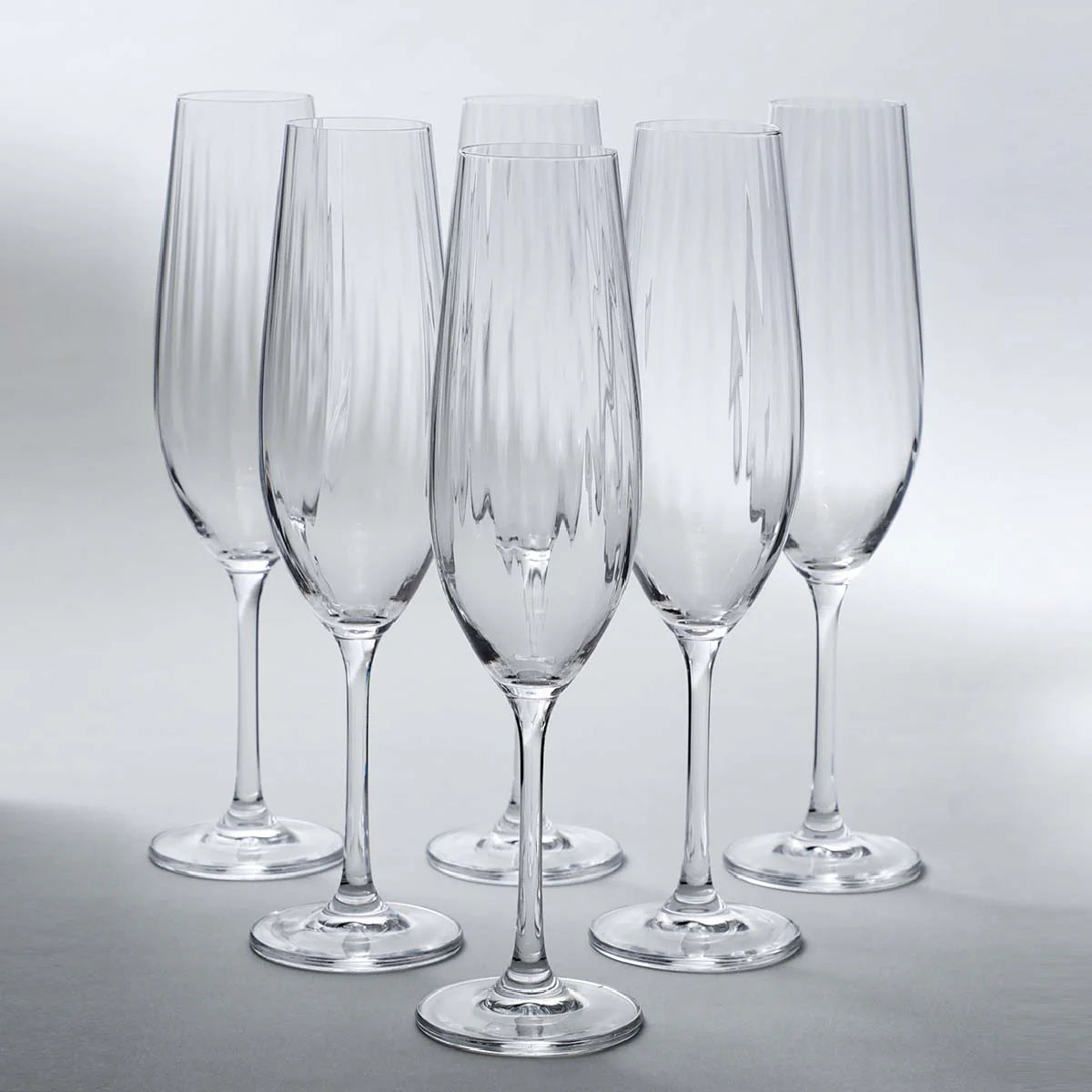 Champagneglas WATERFALL 6-pack