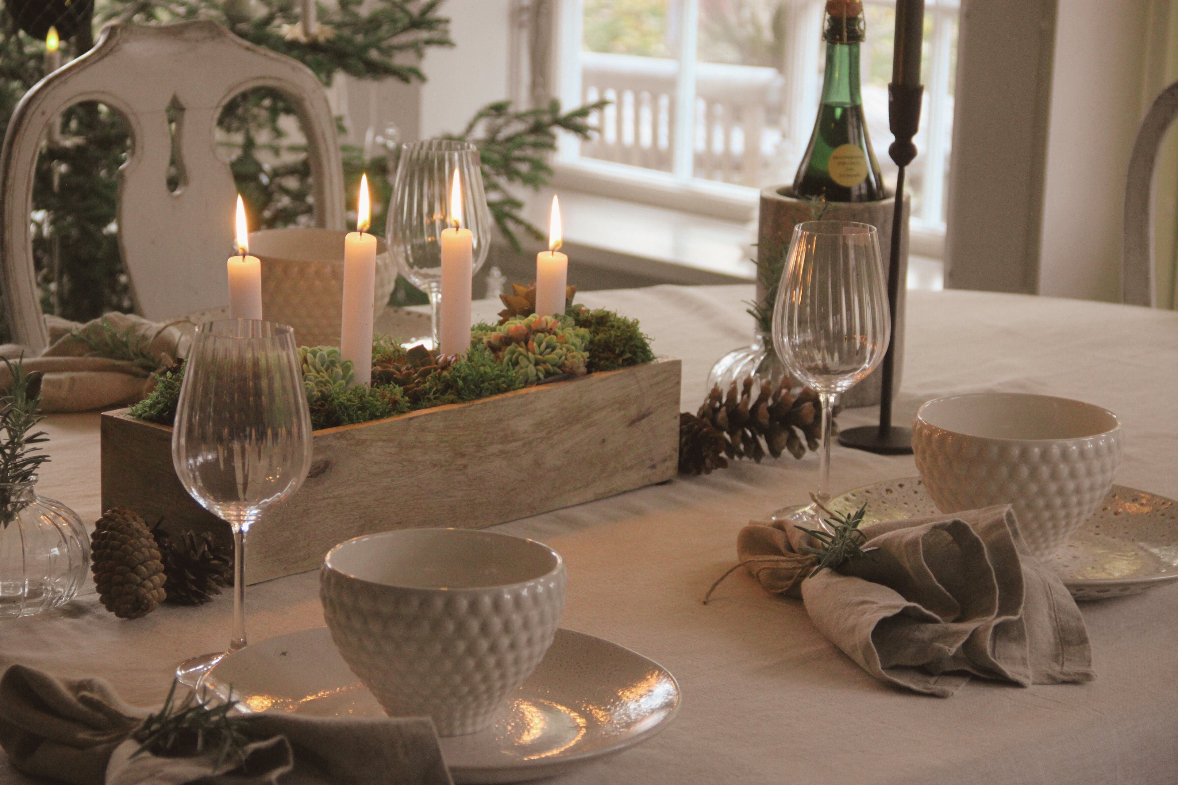 Juldukning i naturtoner