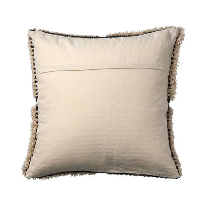 Kuddfodral MINNA 50x50cm svart/elfenben