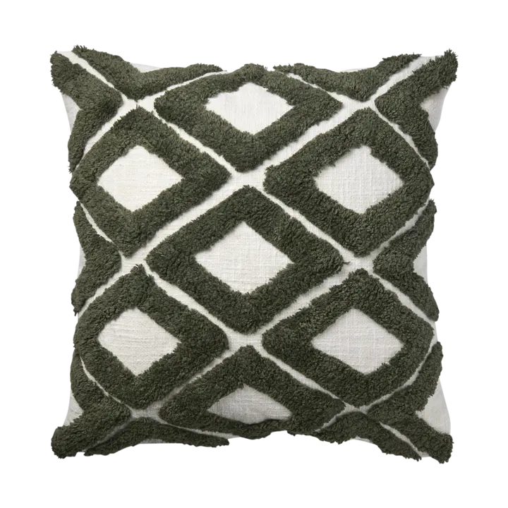 Kuddfodral FLORIAN 50x50cm grön/elfenben