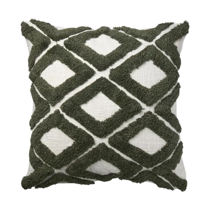 Kuddfodral FLORIAN 50x50cm grön/elfenben