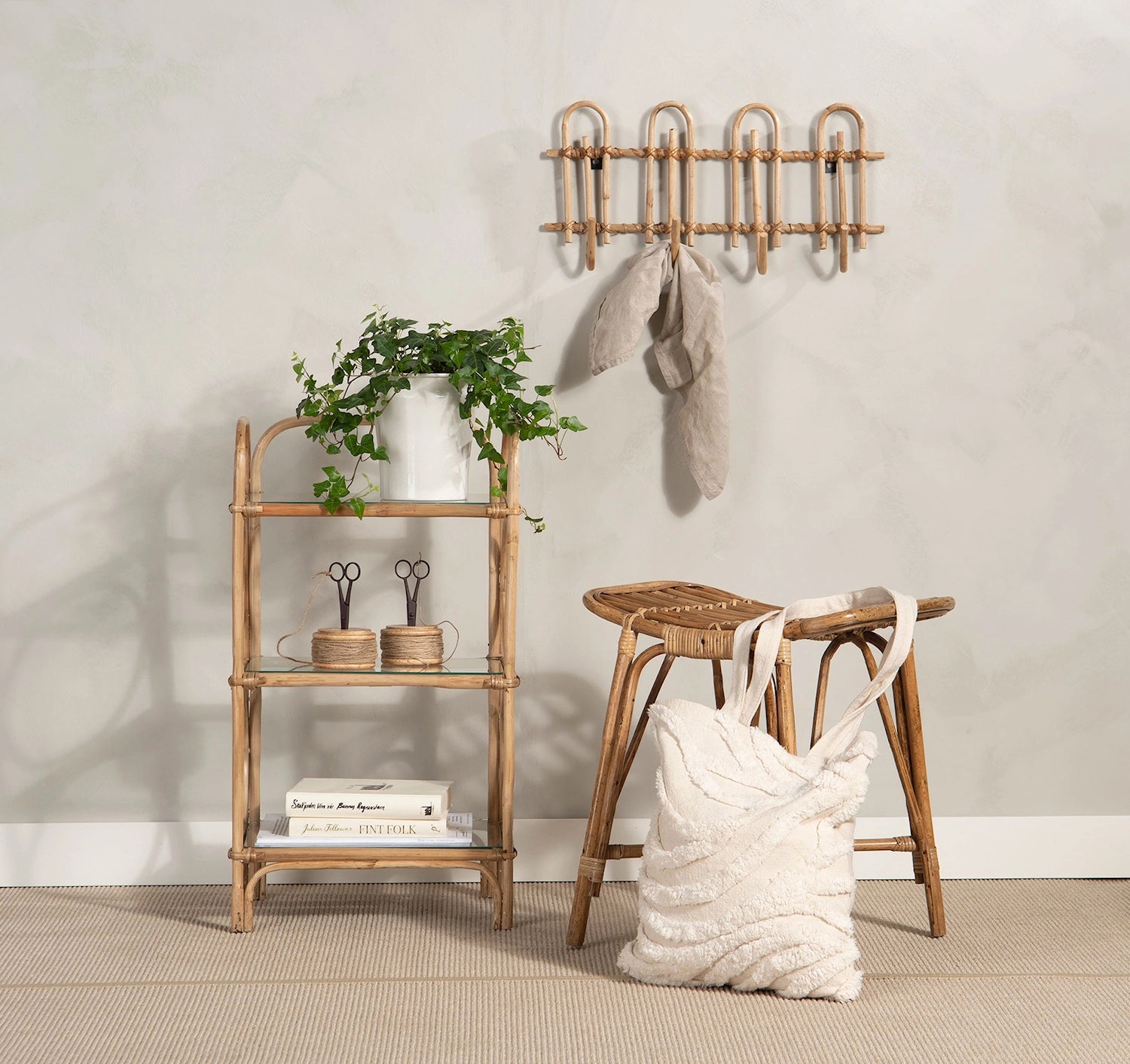 Krok BAMBU vägg 51x10x24cm