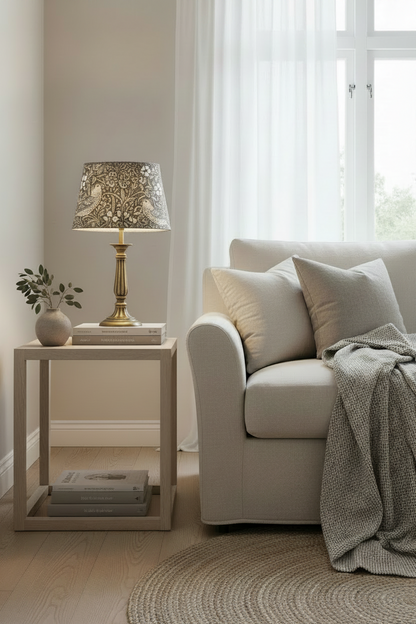 Lampskärm klämring OMERA 20cm Vilja mossa