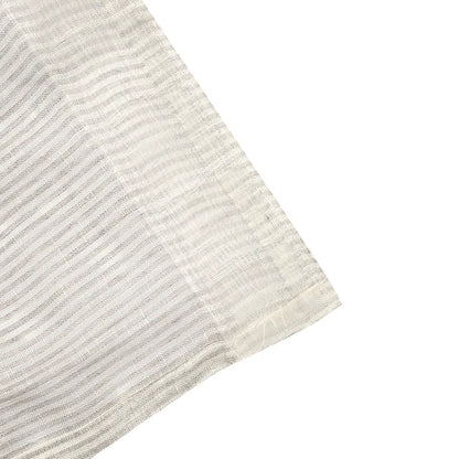 Gardinlängd LAURA 2-pack 140x280cm 100% lin randig natur/offwhite