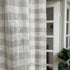 Gardinlängd LISEN 2-pack 140x280cm 100% lin rutig natur/offwhite