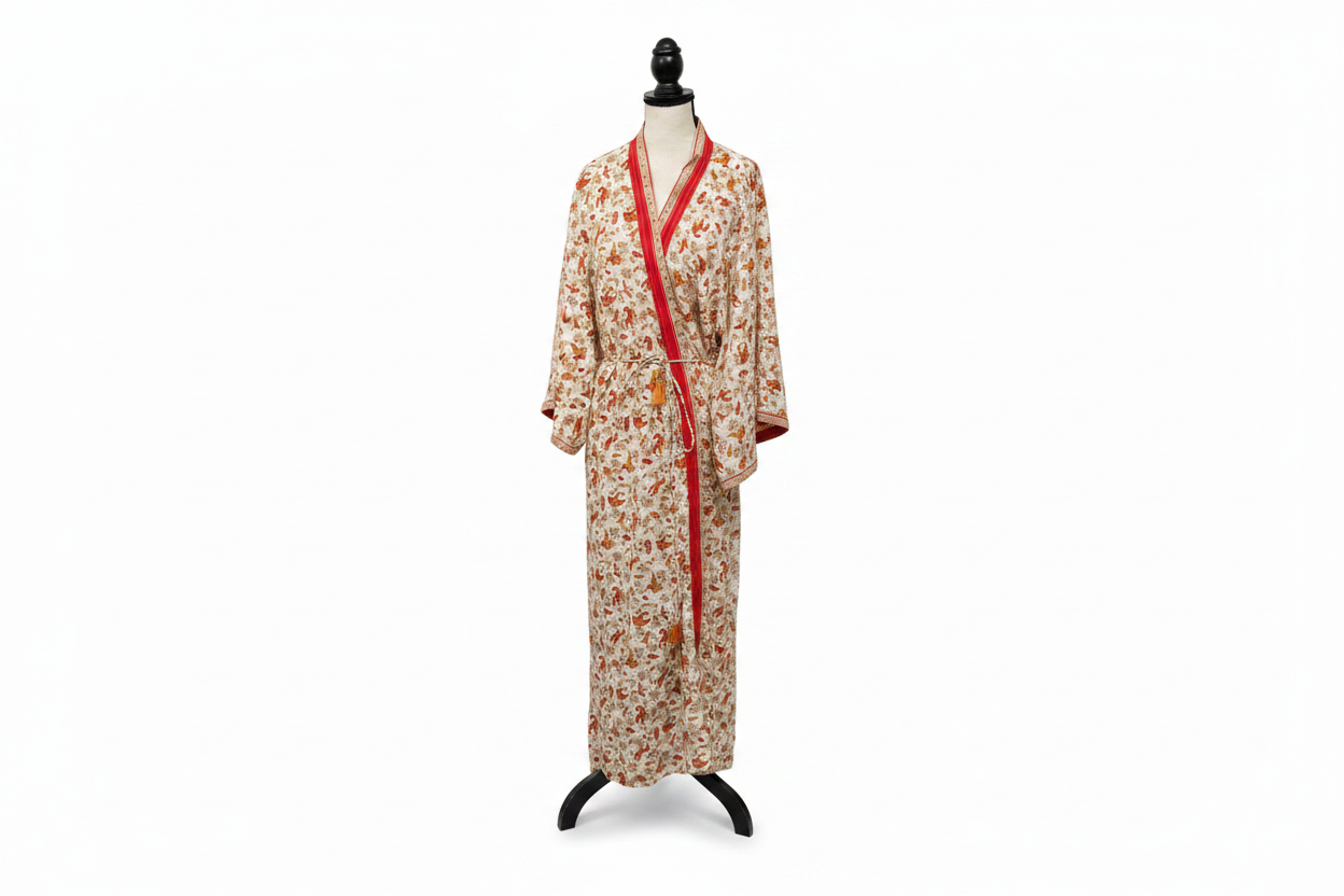 Kimono RED SIENNA PAISLEY vintage