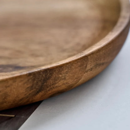Bricka WOOD NATURE OVAL 22,5x12,5cm