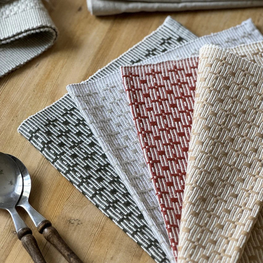 Tablett STELLA 2-pack olivgrön/beige