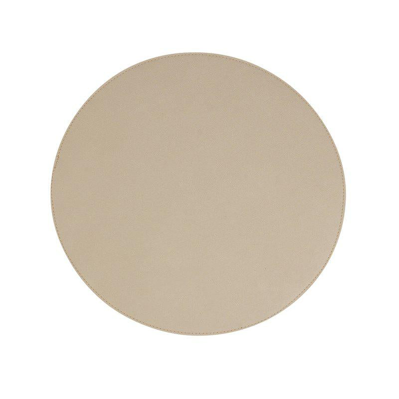 Tablett MOANA Ø38cm läderlook avtorkningsbar