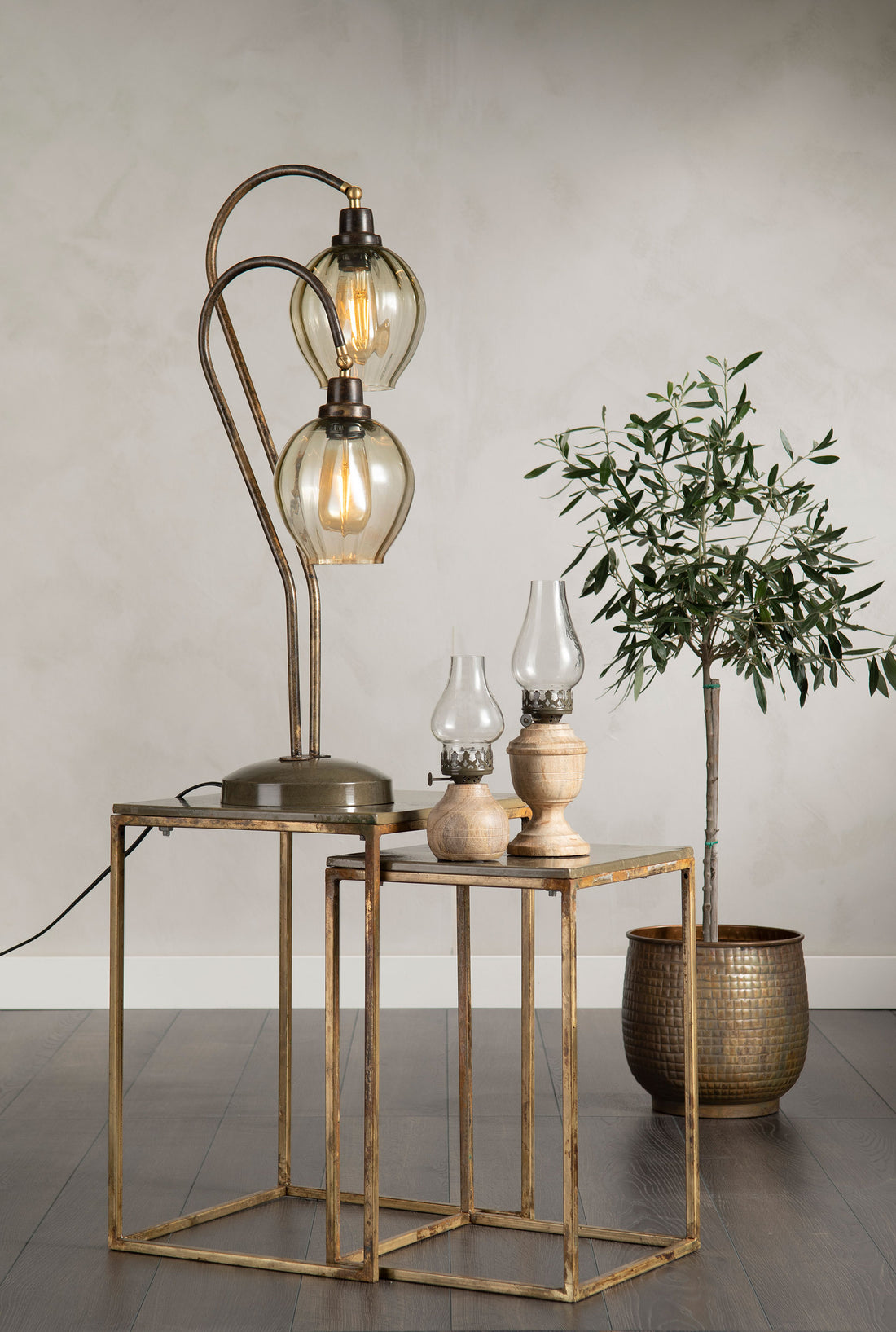 Bordslampa DUO OLIVE 75cm
