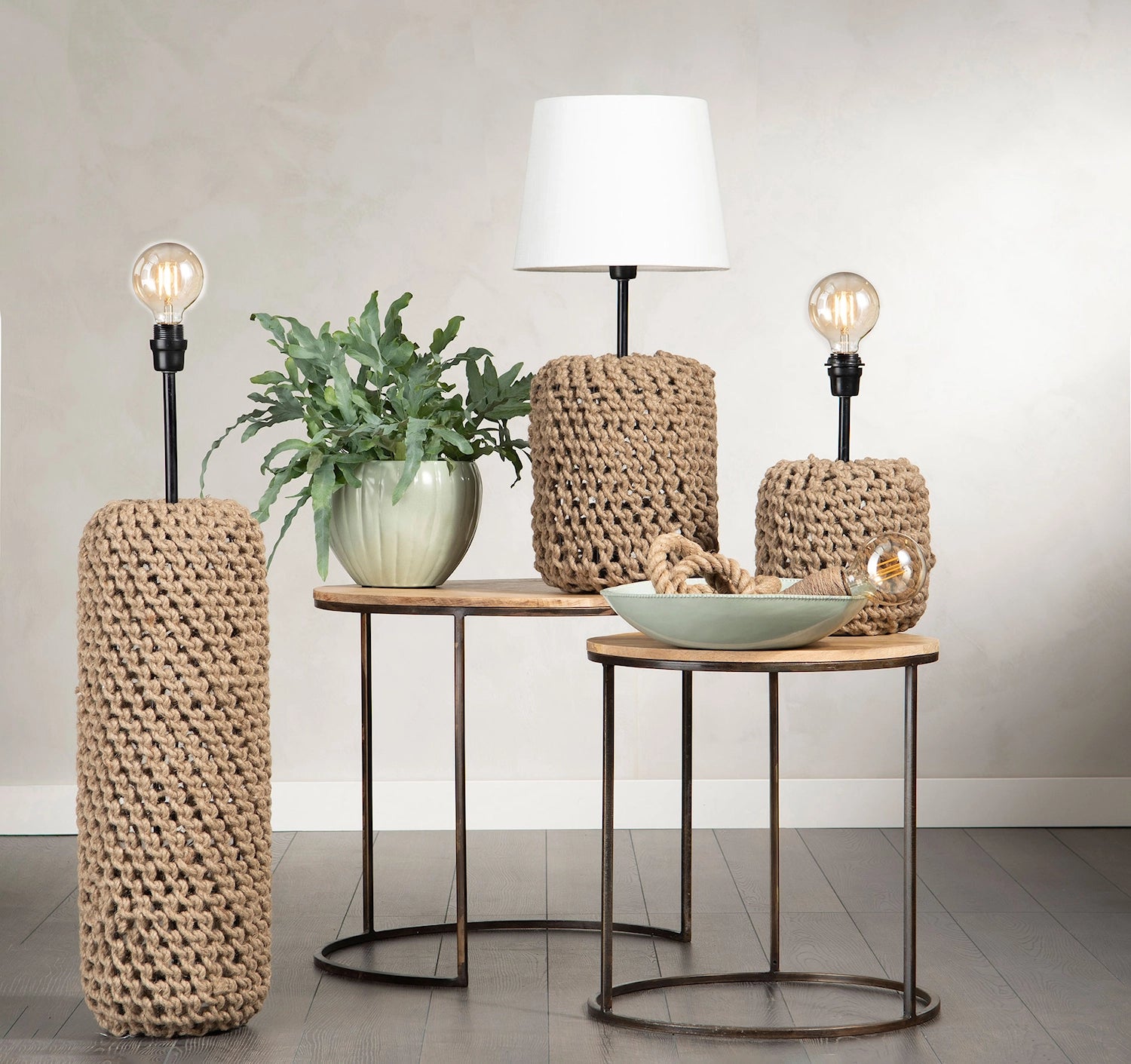 Sideboard RUND ANTIK trä 2-pack