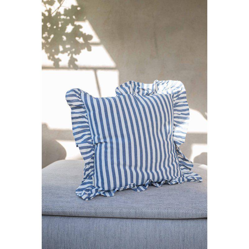 Kuddfodral SVEA VOLANG 45x45cm marin