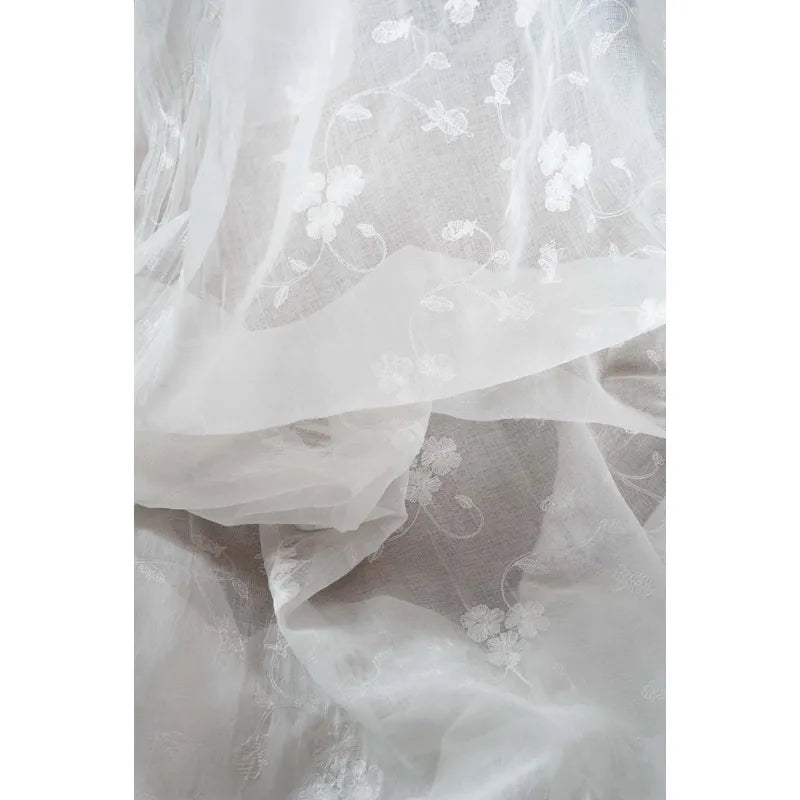 Gardinlängder CAMILLE Offwhite 130x250cm