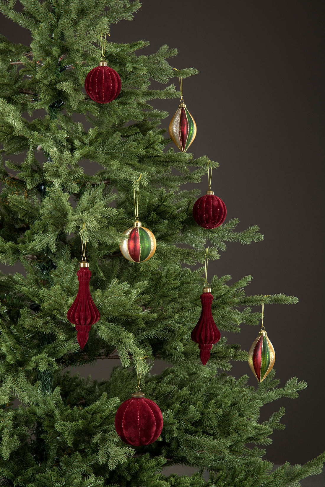 Hänge VELVET röd 4-pack