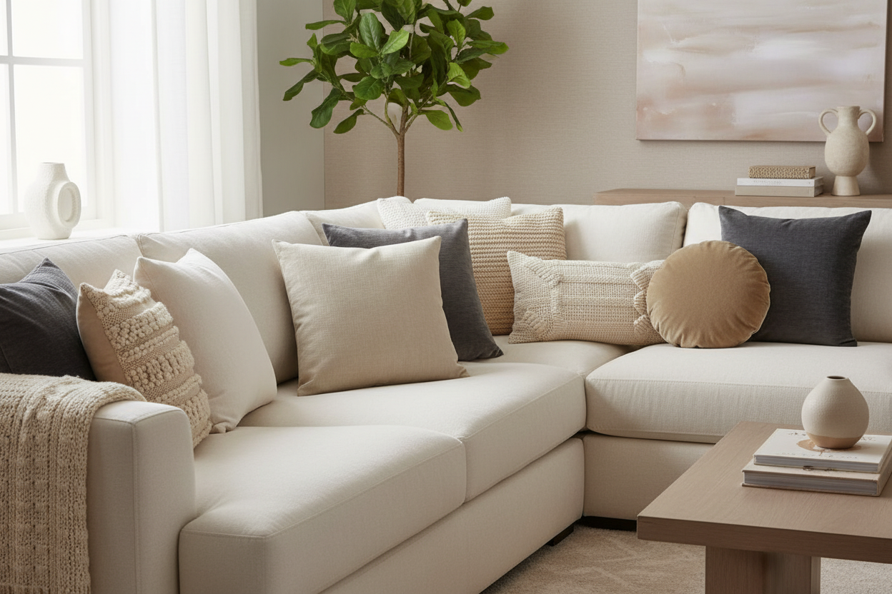 Kuddfodral MALVA, sand