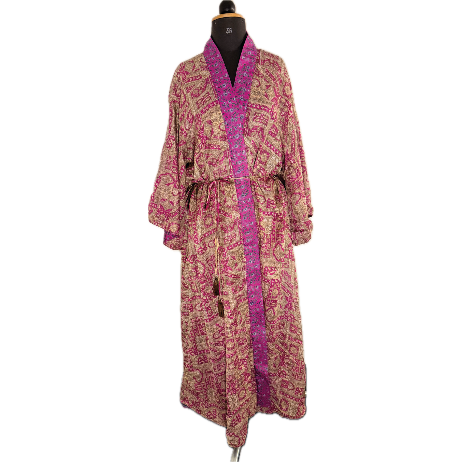 Kimono IMPERIAL FUCHSIA vintage vändbar