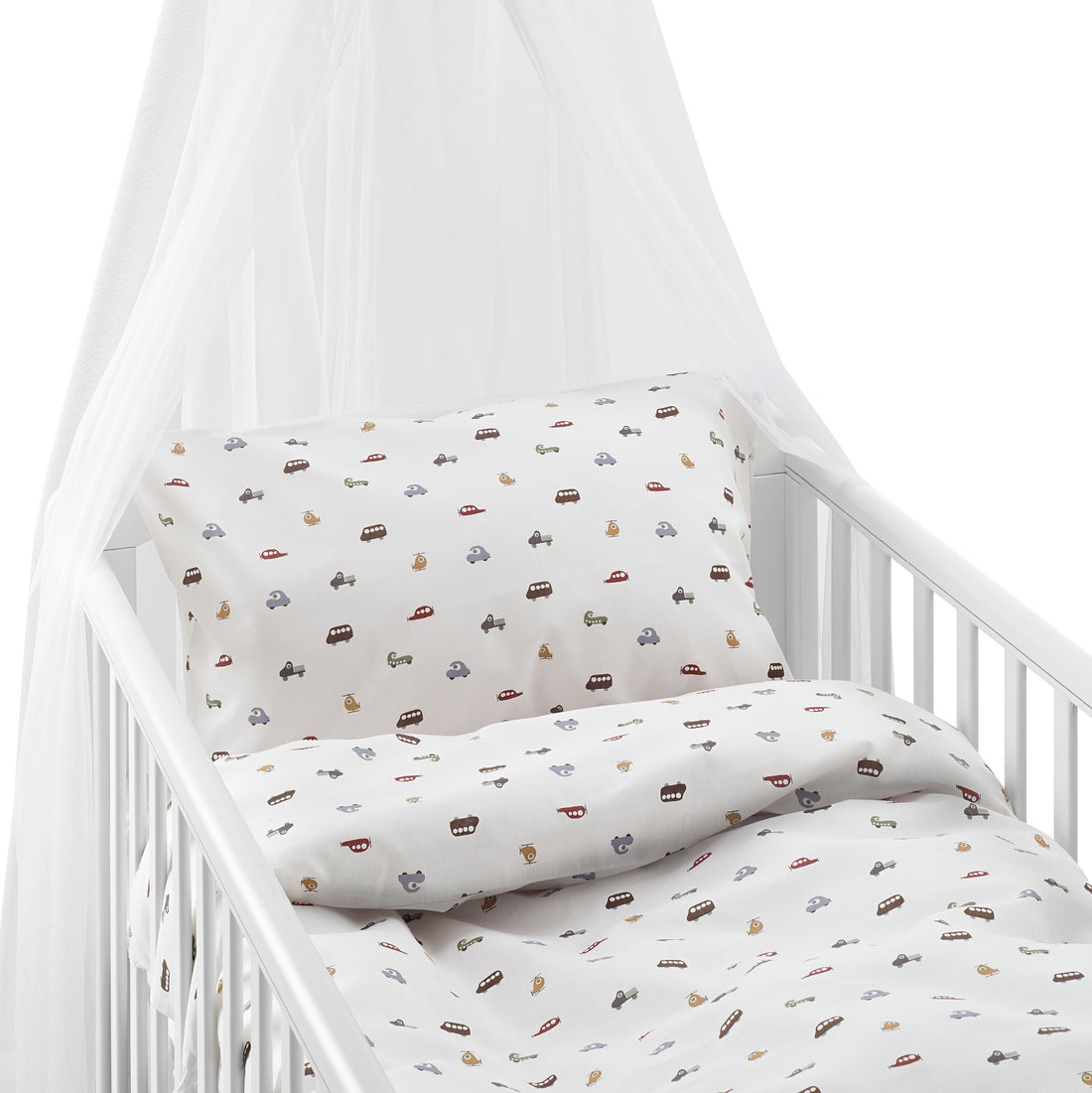 Påslakanset spjälsäng JOHN beige