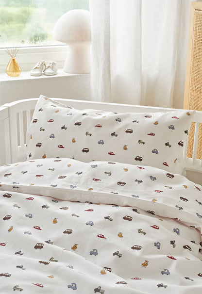 Påslakanset spjälsäng JOHN beige