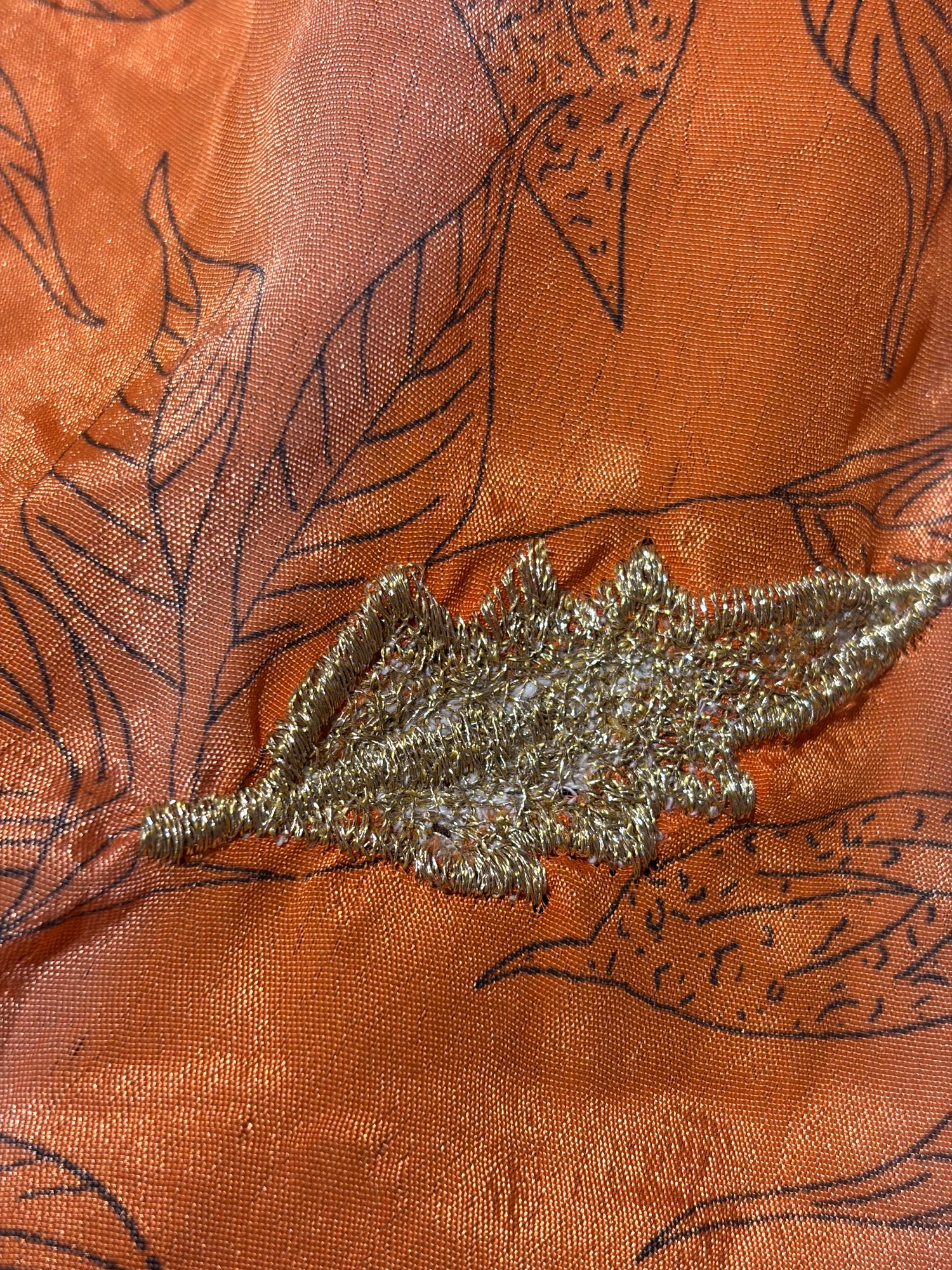 Kimono ORANGE LEAVES vintage