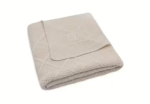 Pläd barn CHECK KNIT havre