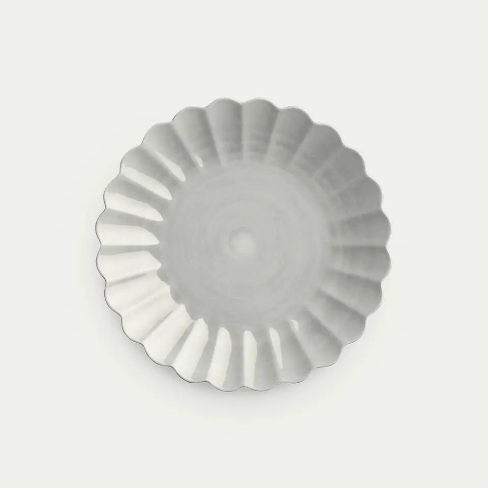 Tallrik OYSTER 28cm grå