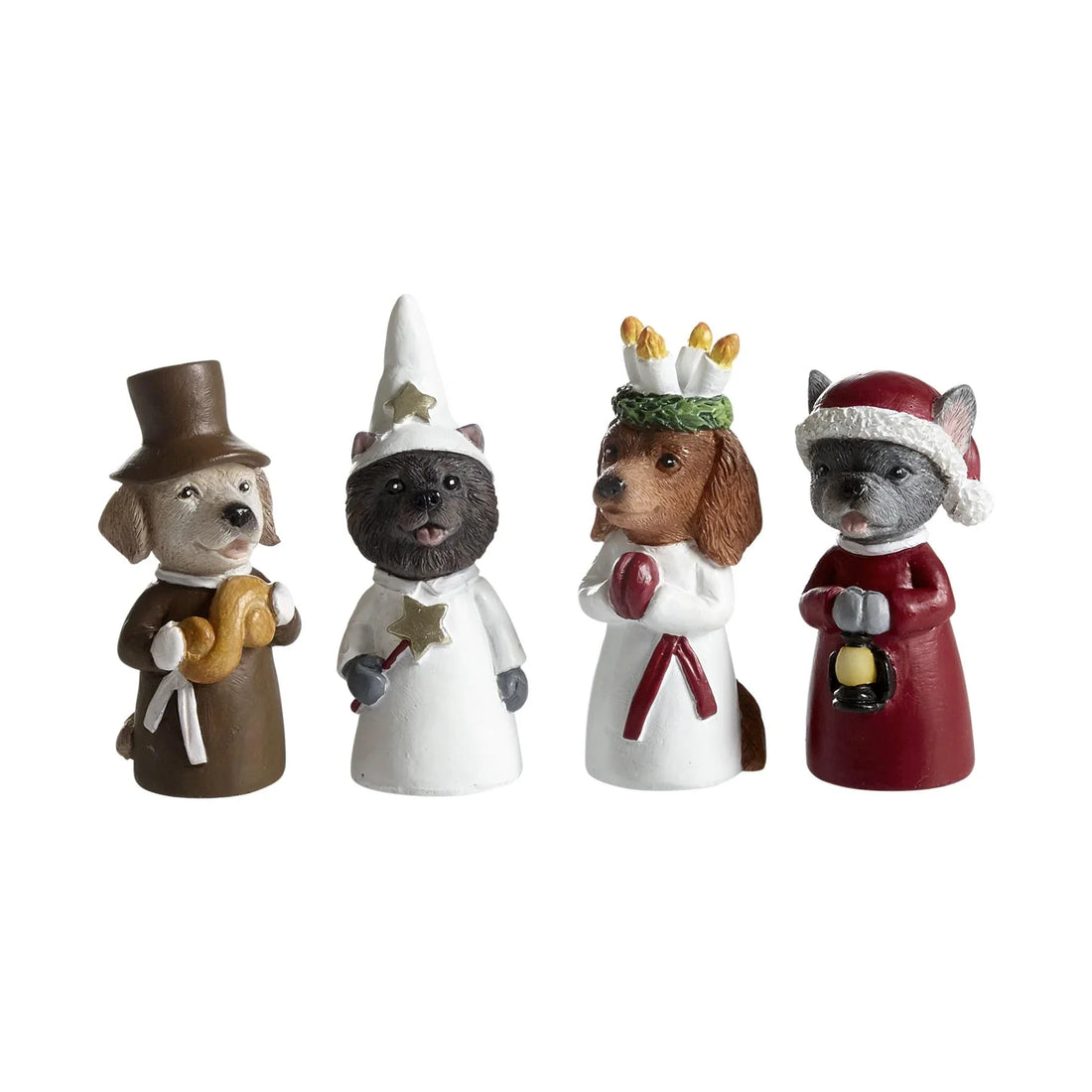 Figur LUCIATÅG hundar 4-pack