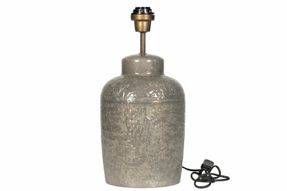 Lampa RAHILA stone med skärm linne cylinder