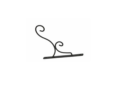 Krok LYKTA svart metall 26x2x27cm